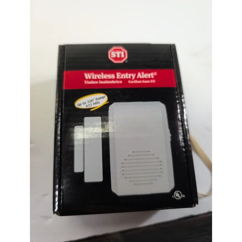 STI Wireless Entry Alert Chime with Receiver Kit Alarm System New